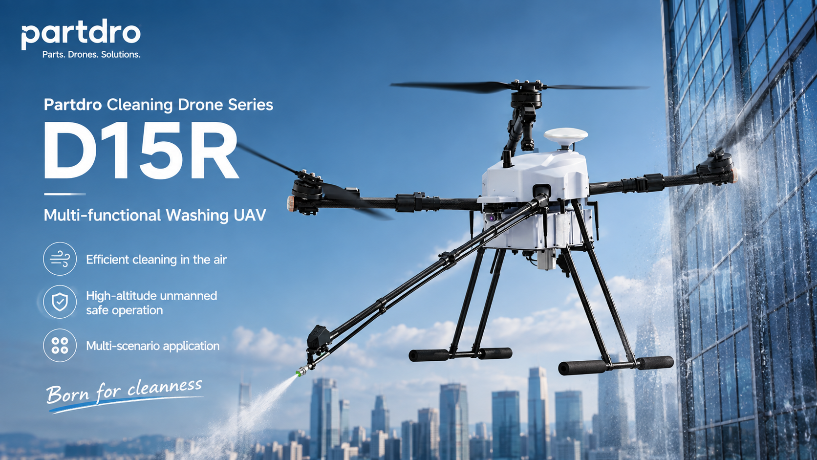 D15R multi-functional cleaning drone