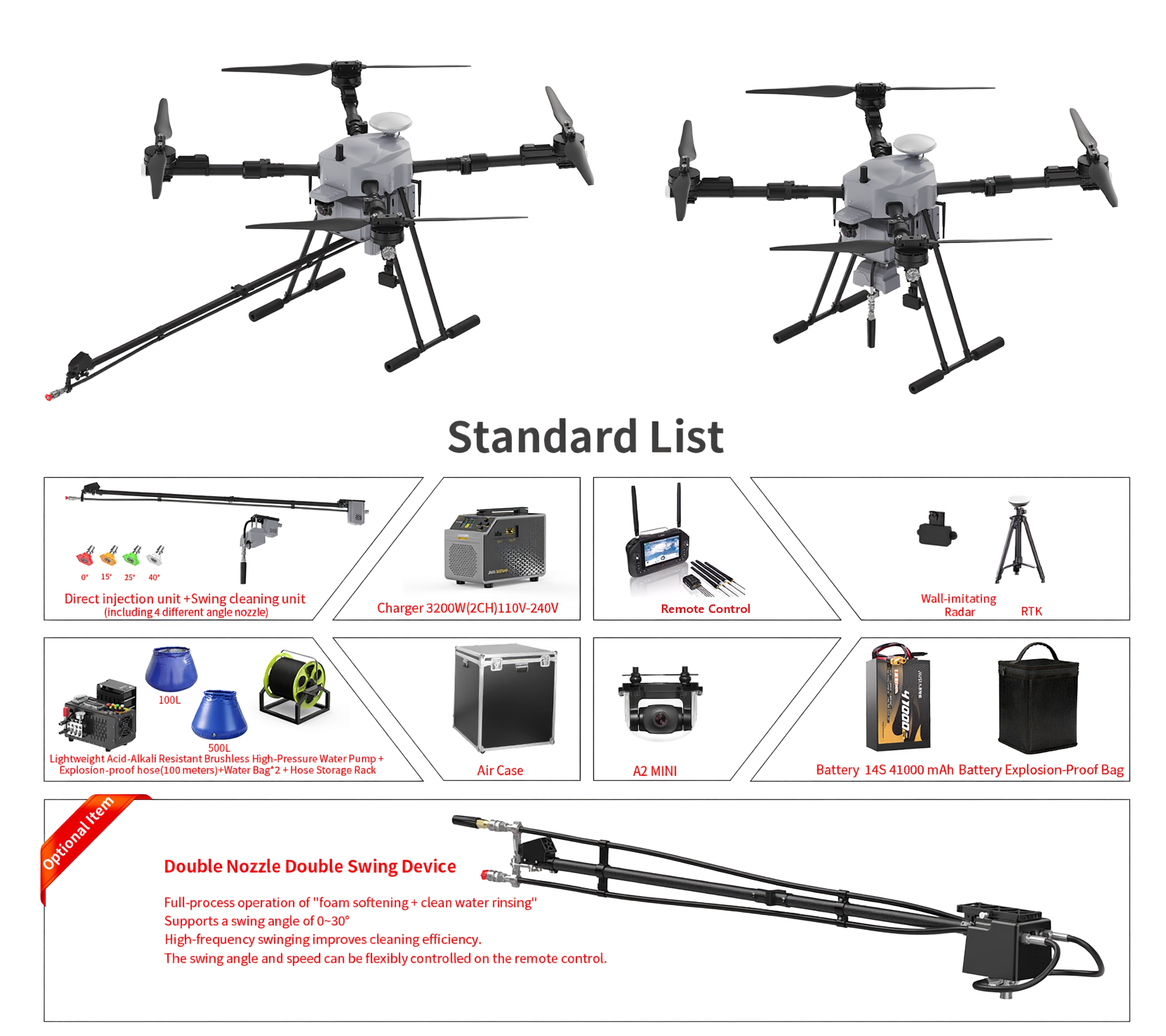 D15R standard package contents