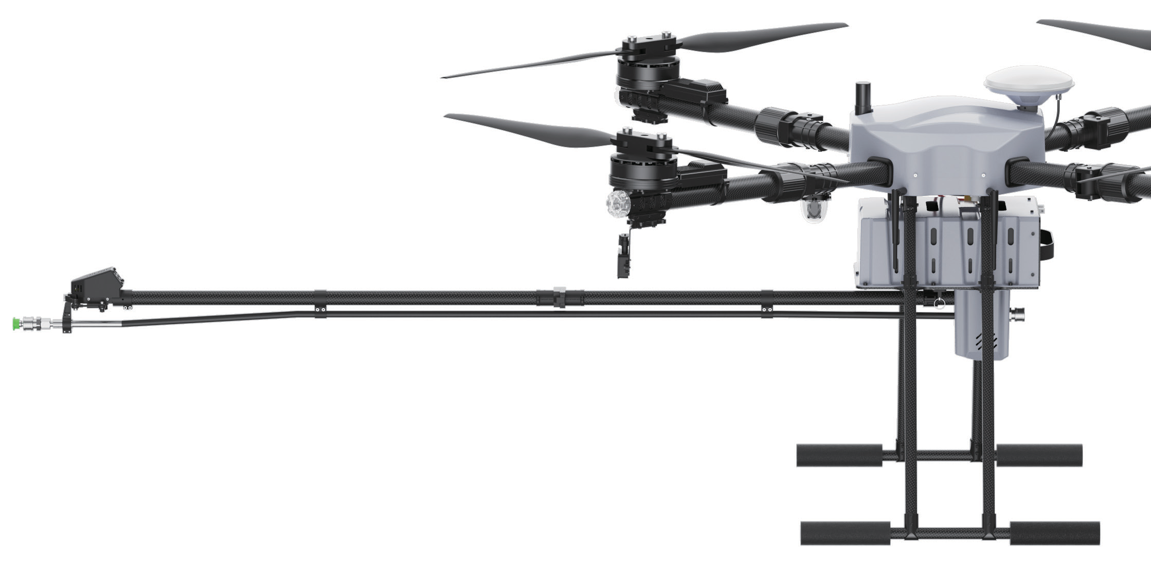 D15R side view with extended cleaning boom