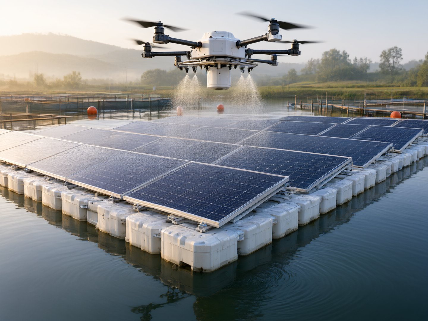 Plantas fotovoltaicas acuícolas