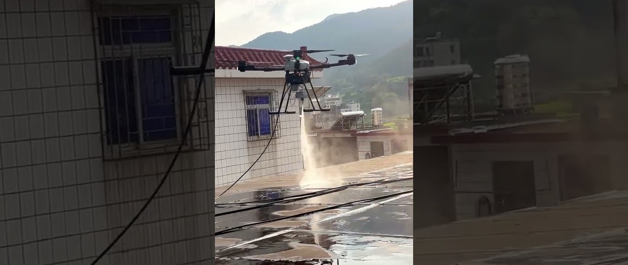 Before & After: Outdoor Facade Cleaning with the D15R Drone